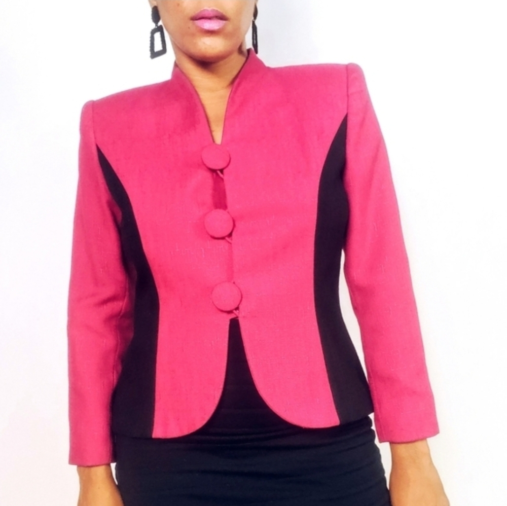 Kasper Coloblock Suit Jacket - Picture 2 of 6